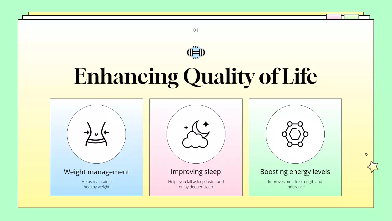 Yellow Simple Fitness Guideline Presentation