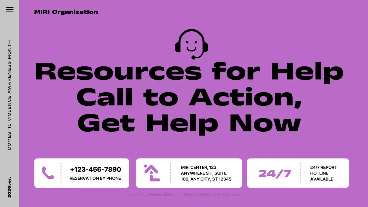 Purple Minimal Violence Awareness Guide Presentation