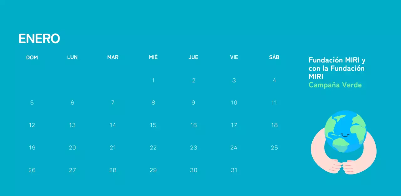 Una fundación social que celebra las fiestas con coloridas ilustraciones de personas y el planeta.