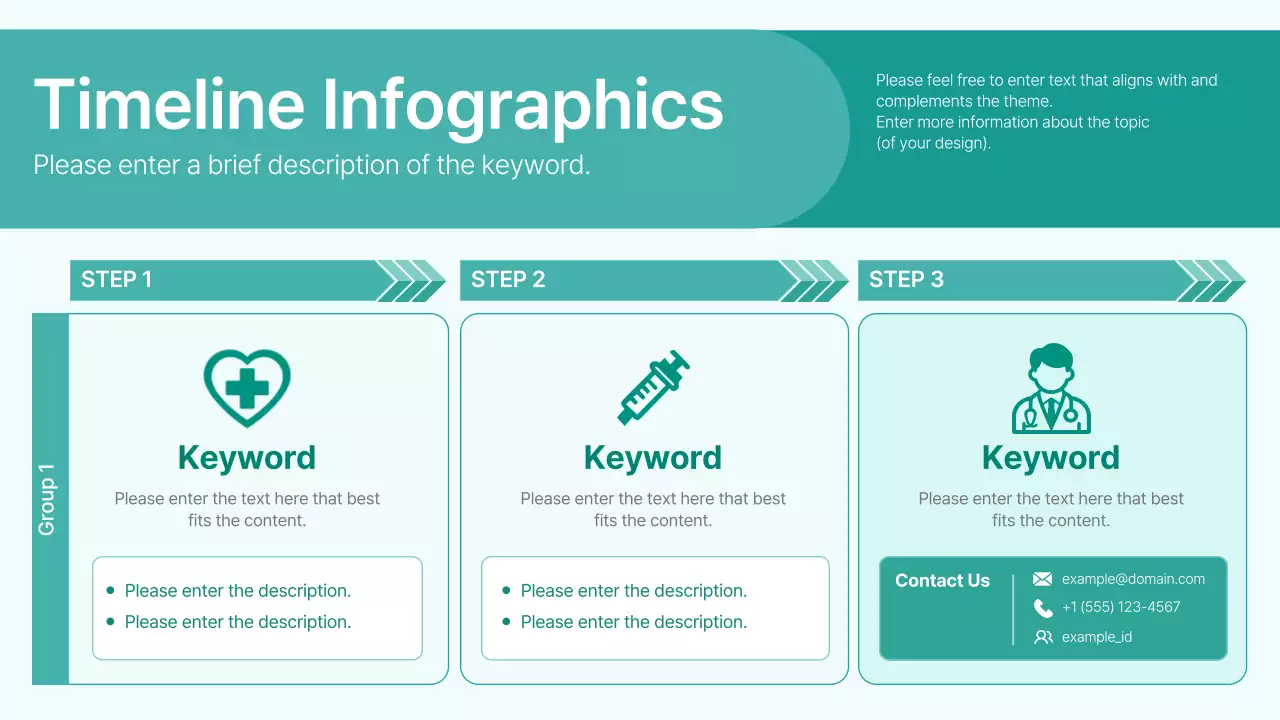 Teal Minimal Healthcare Guide Infographic