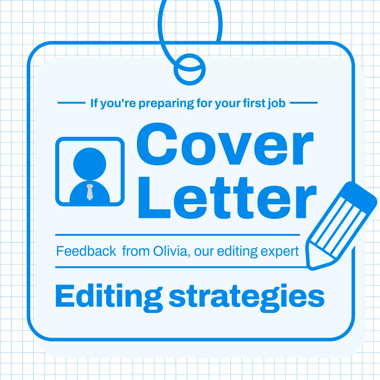 Blue Simple Cover Letter Guide Instagram Carousel