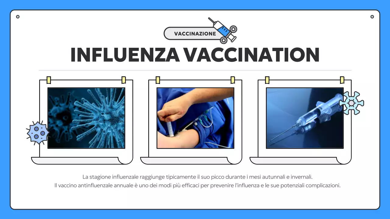 Informazioni sulla vaccinazione stagionale blu e gialla