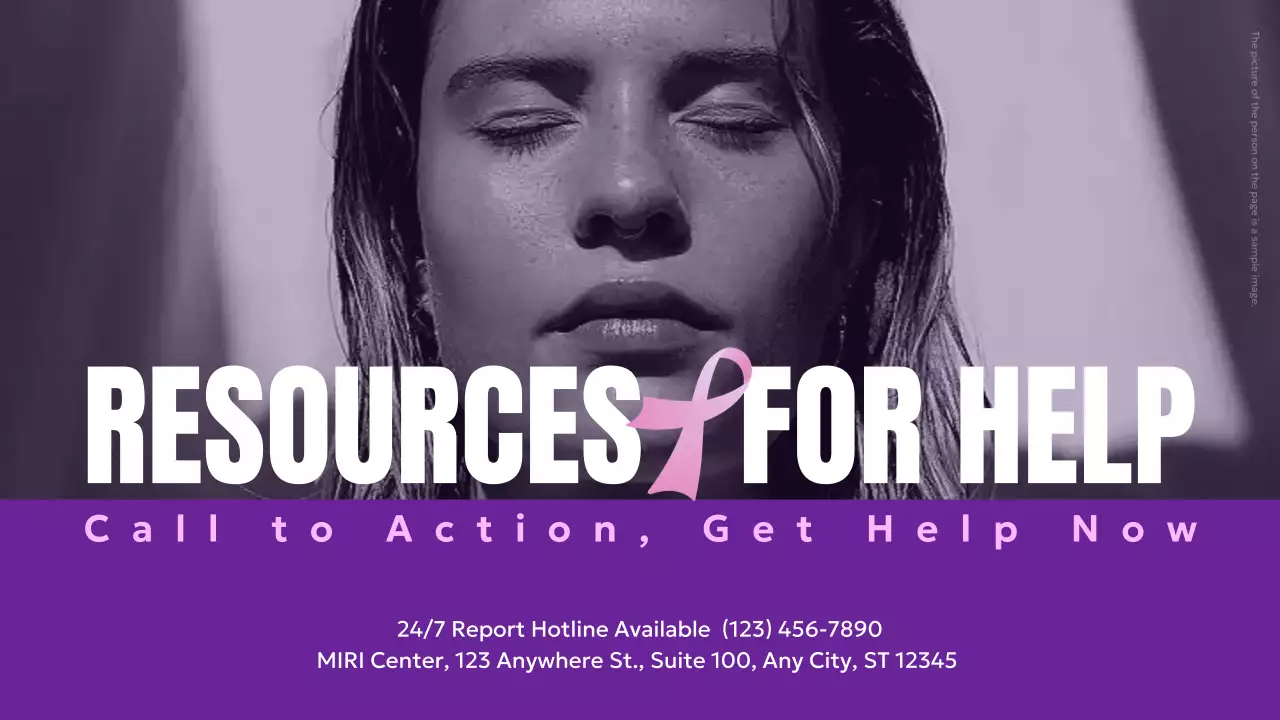 Purple Professional Awareness Announcement Presentation