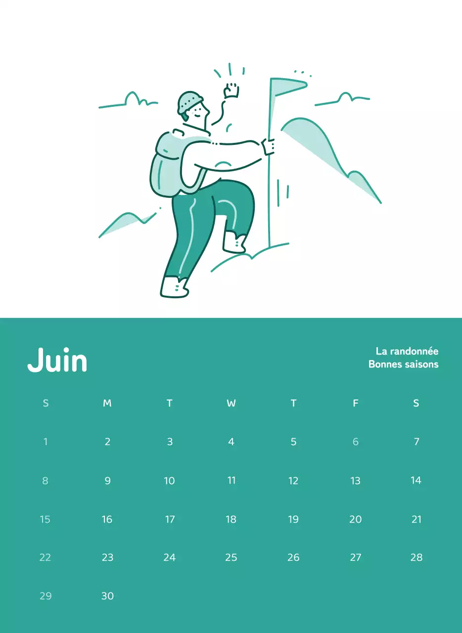 Calendriers avec illustrations colorées et émotionnelles