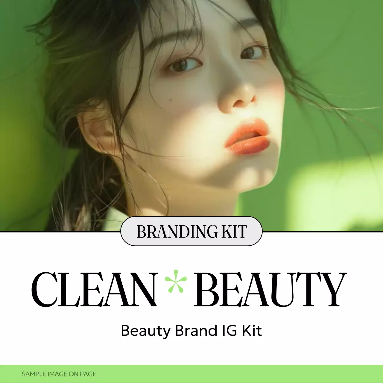 Green Minimalist Beauty Promotion Instagram Carousel