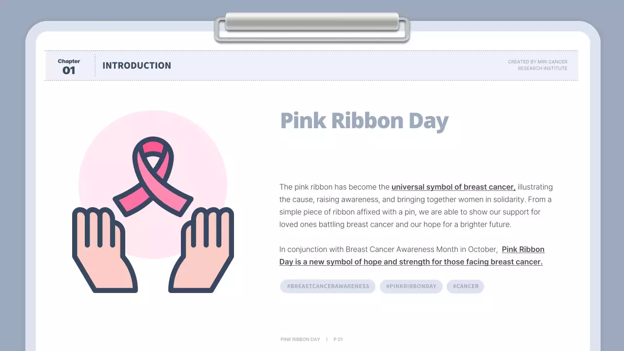 Bài thuyết trình hướng dẫn về ung thư tối thiểu màu hồng