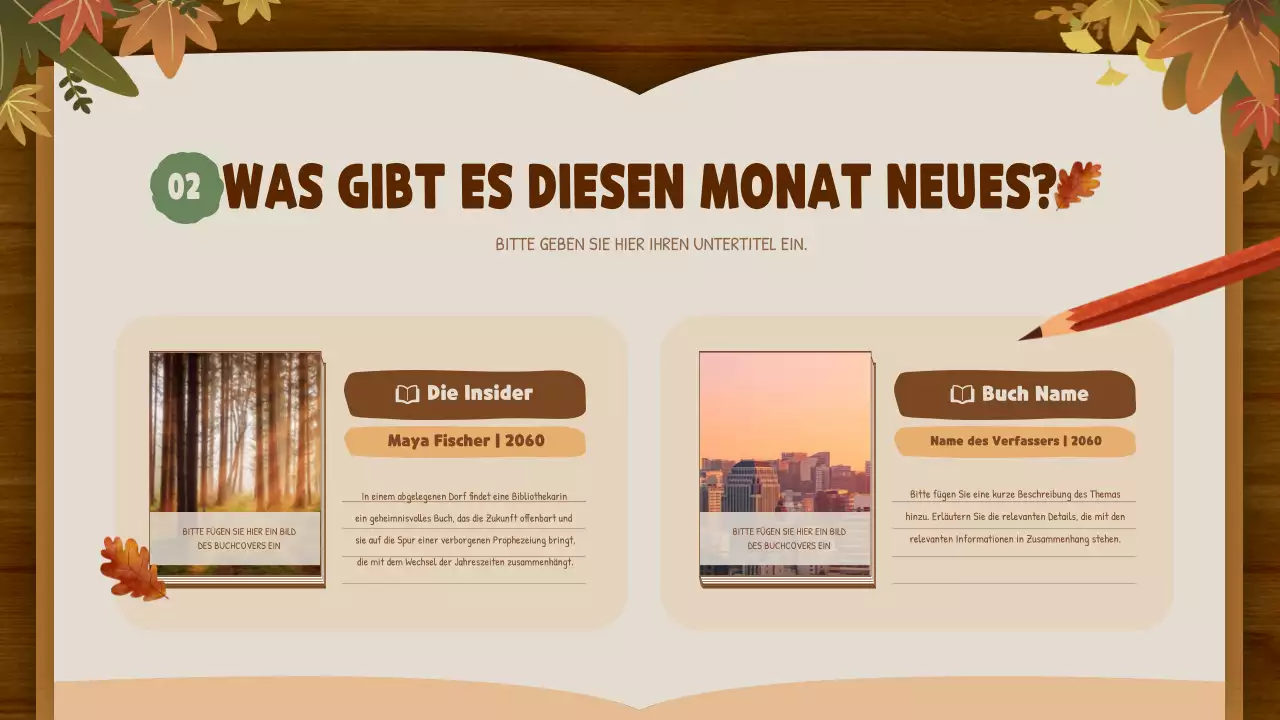 Braun und Beige Natural Autumn Publishing Company Buchempfehlungen