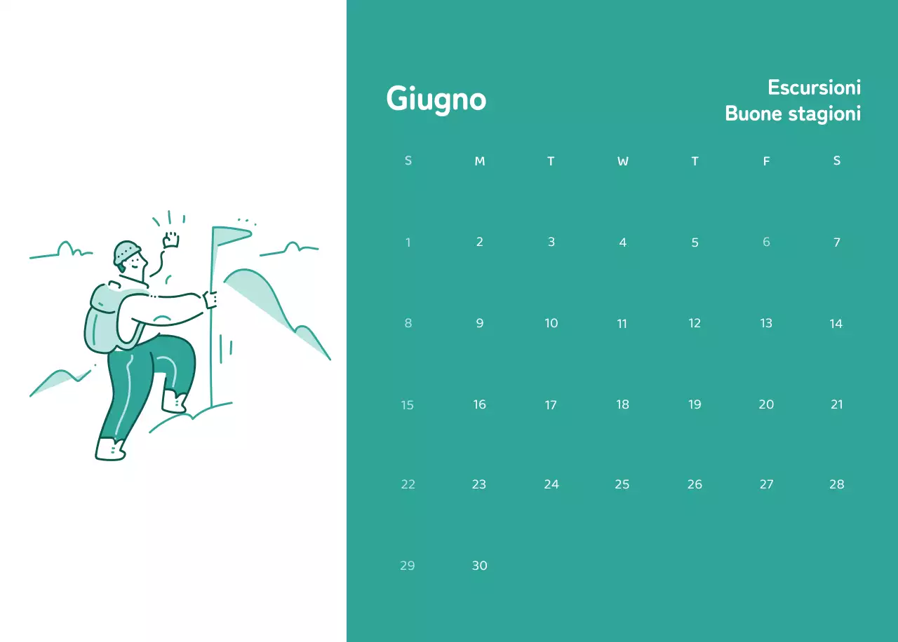 Calendari con illustrazioni colorate ed emozionali