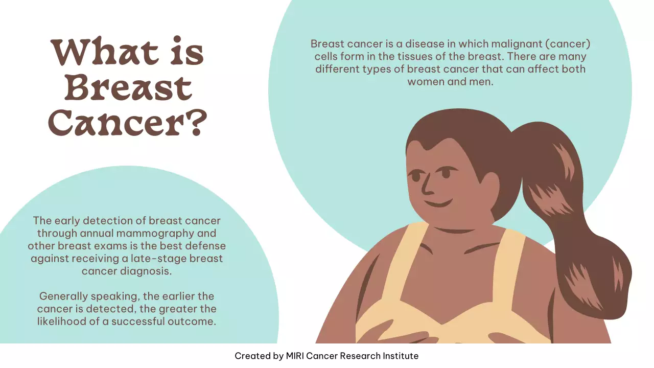 Pink Simple Cancer Awareness Announcement Presentation