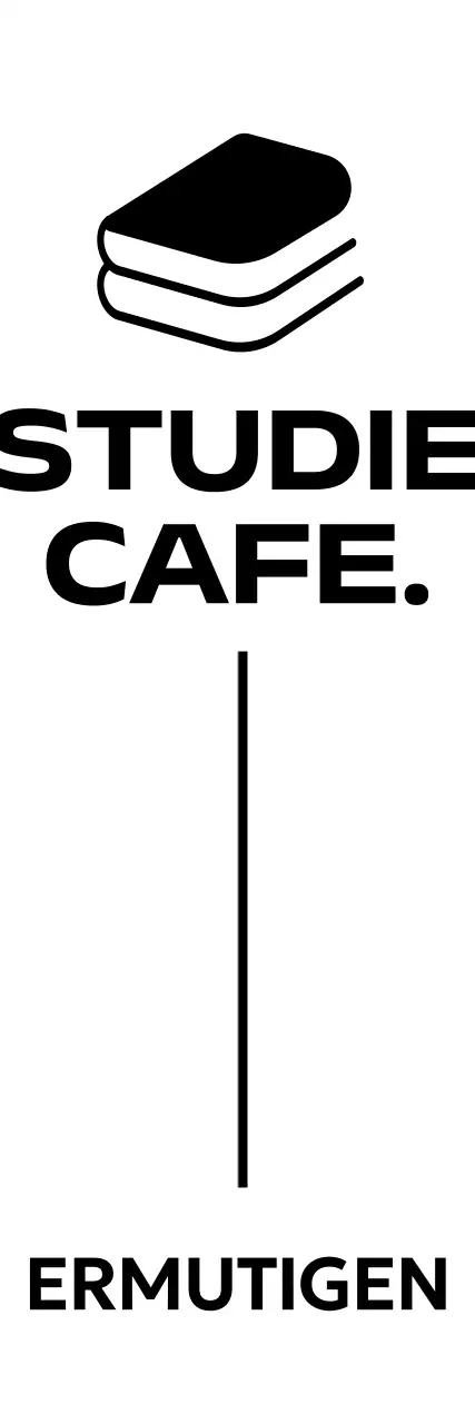 Förderung eines sauberen Studiencafés