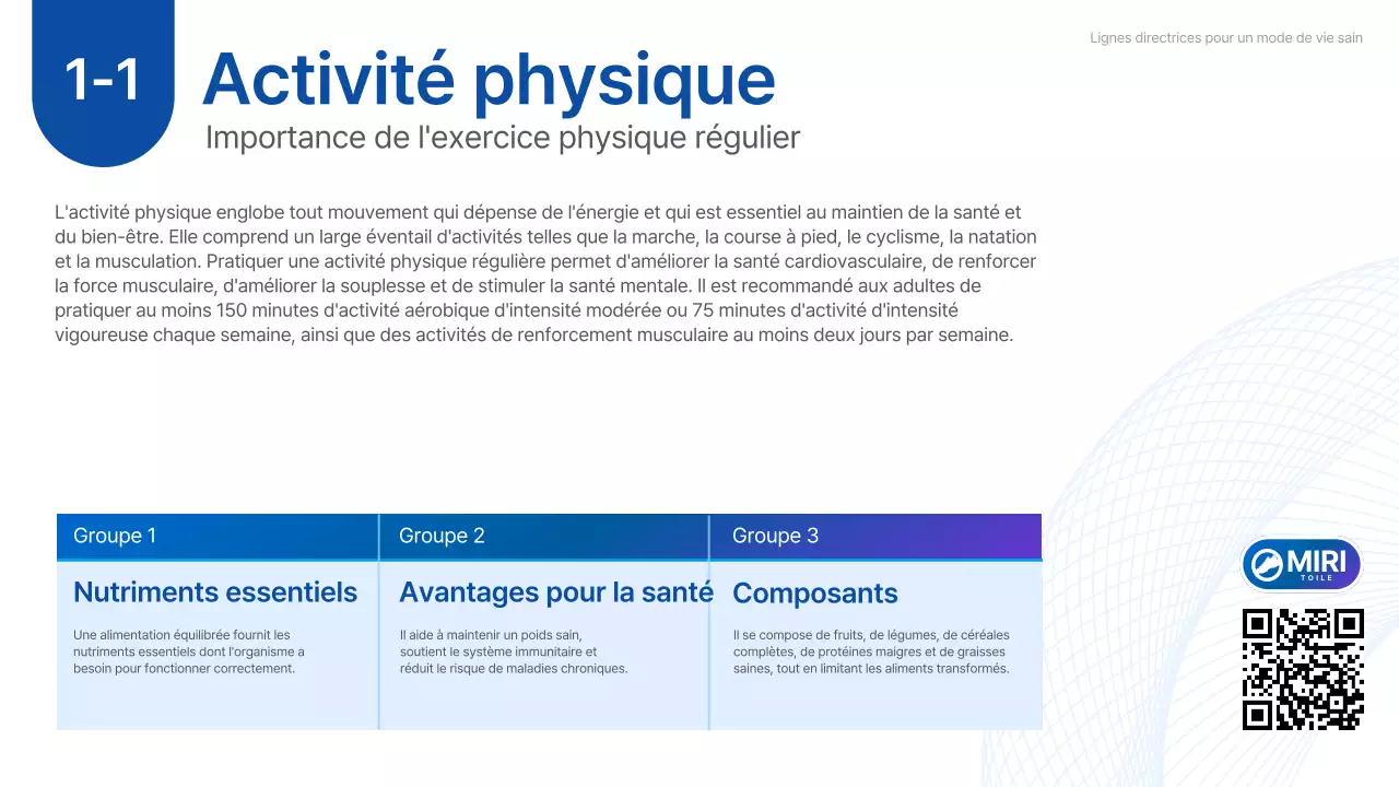 manuel du programme d'activité physique de base bleu