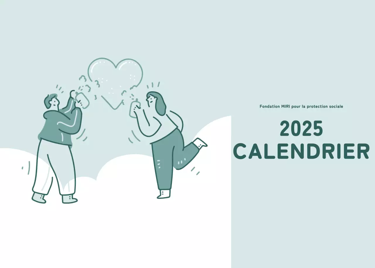 Calendriers avec illustrations colorées et émotionnelles