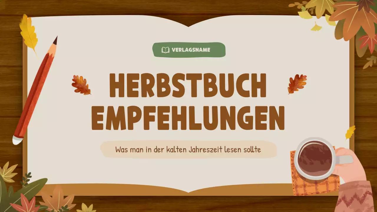 Braun und Beige Natural Autumn Publishing Company Buchempfehlungen