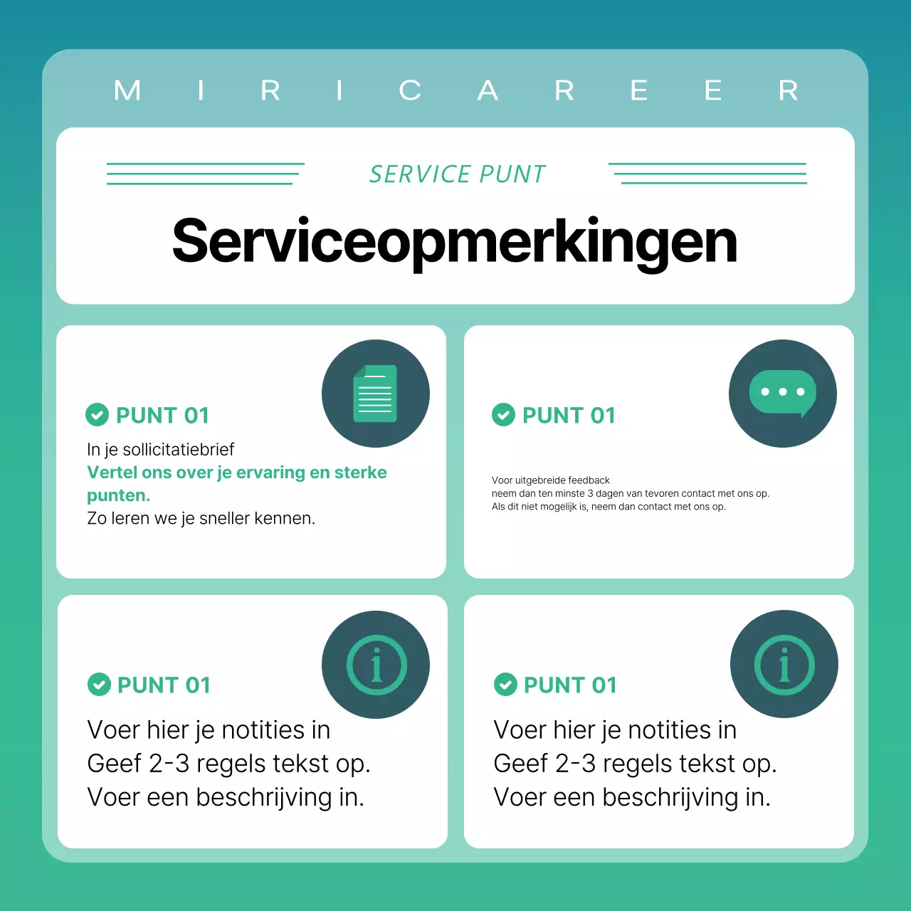 Promoot een eenvoudige, witte en mintkleurige proefsessie voor docenten