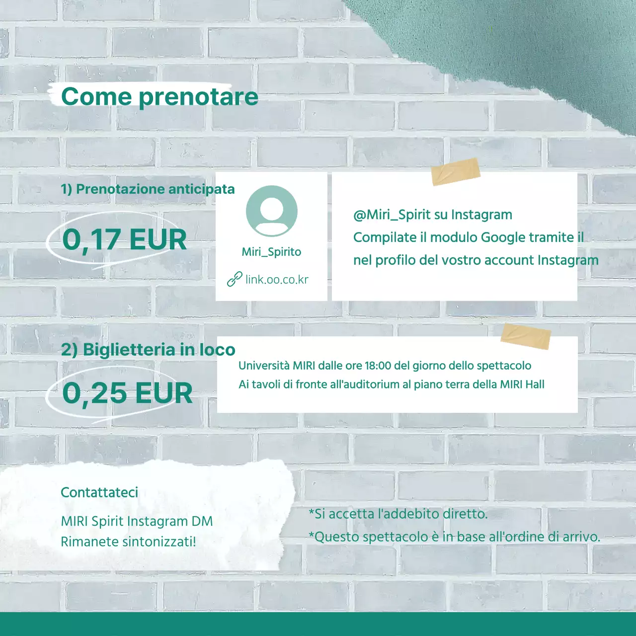 Promuovere i concerti regolari di un club universitario vintage alla menta