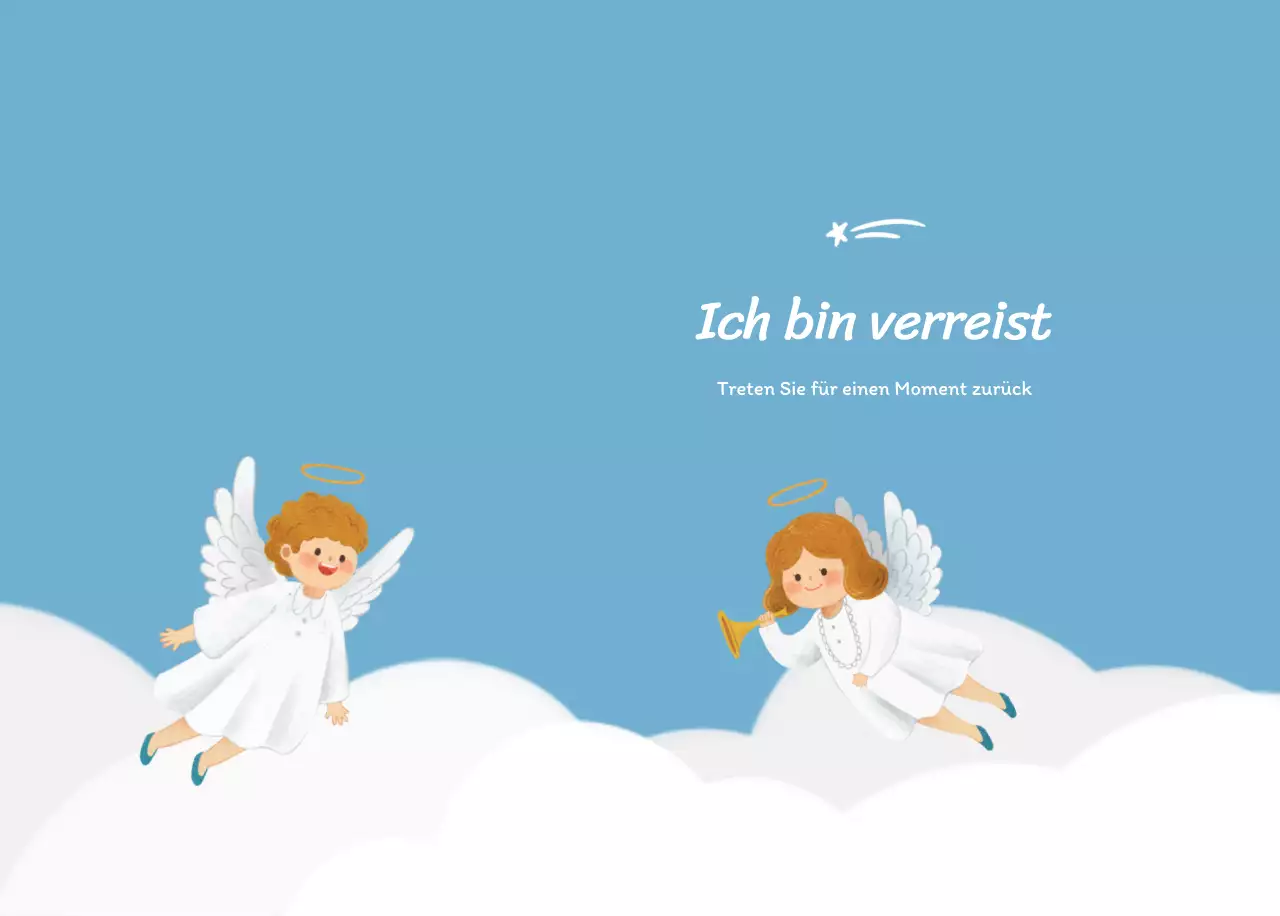 Ein Andachtskalender mit gemütlichen Illustrationen und Bibelversen auf hellblauem Hintergrund