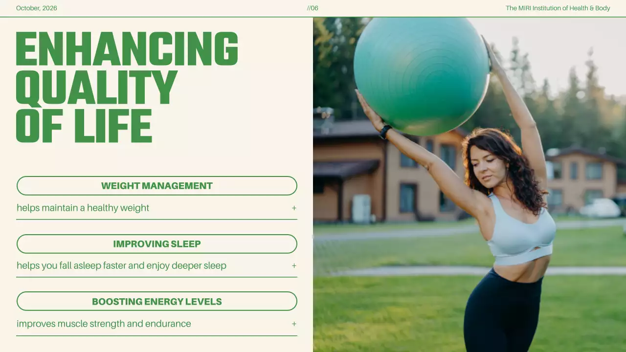 Green Modern Fitness Guide Presentation