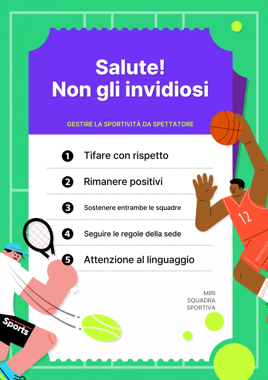 Annunci di gioco moderni in viola e verde