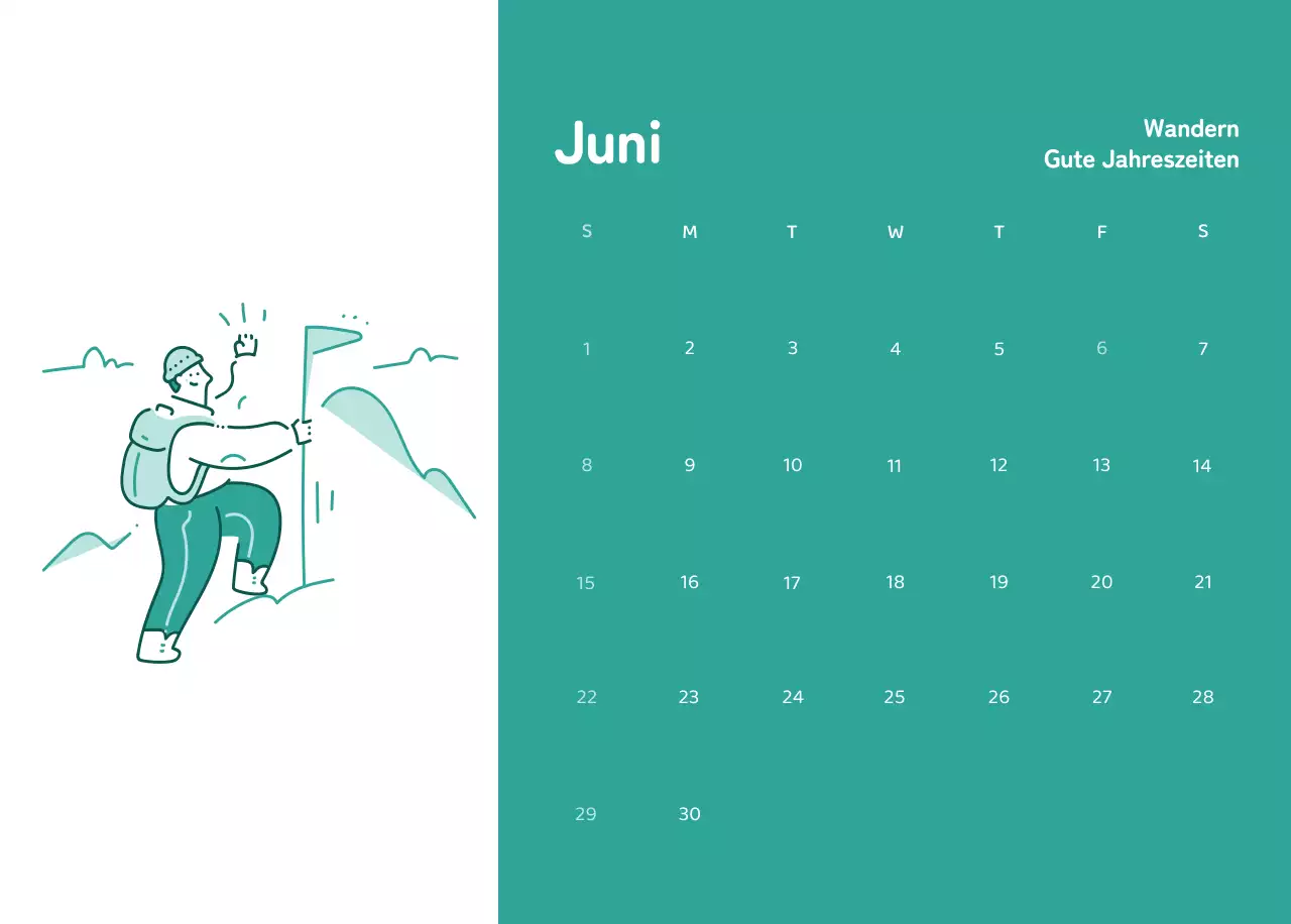 Kalender mit farbenfrohen und emotionalen Illustrationen