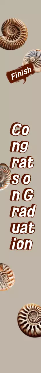 Selempang Wisuda Fosil Amonite