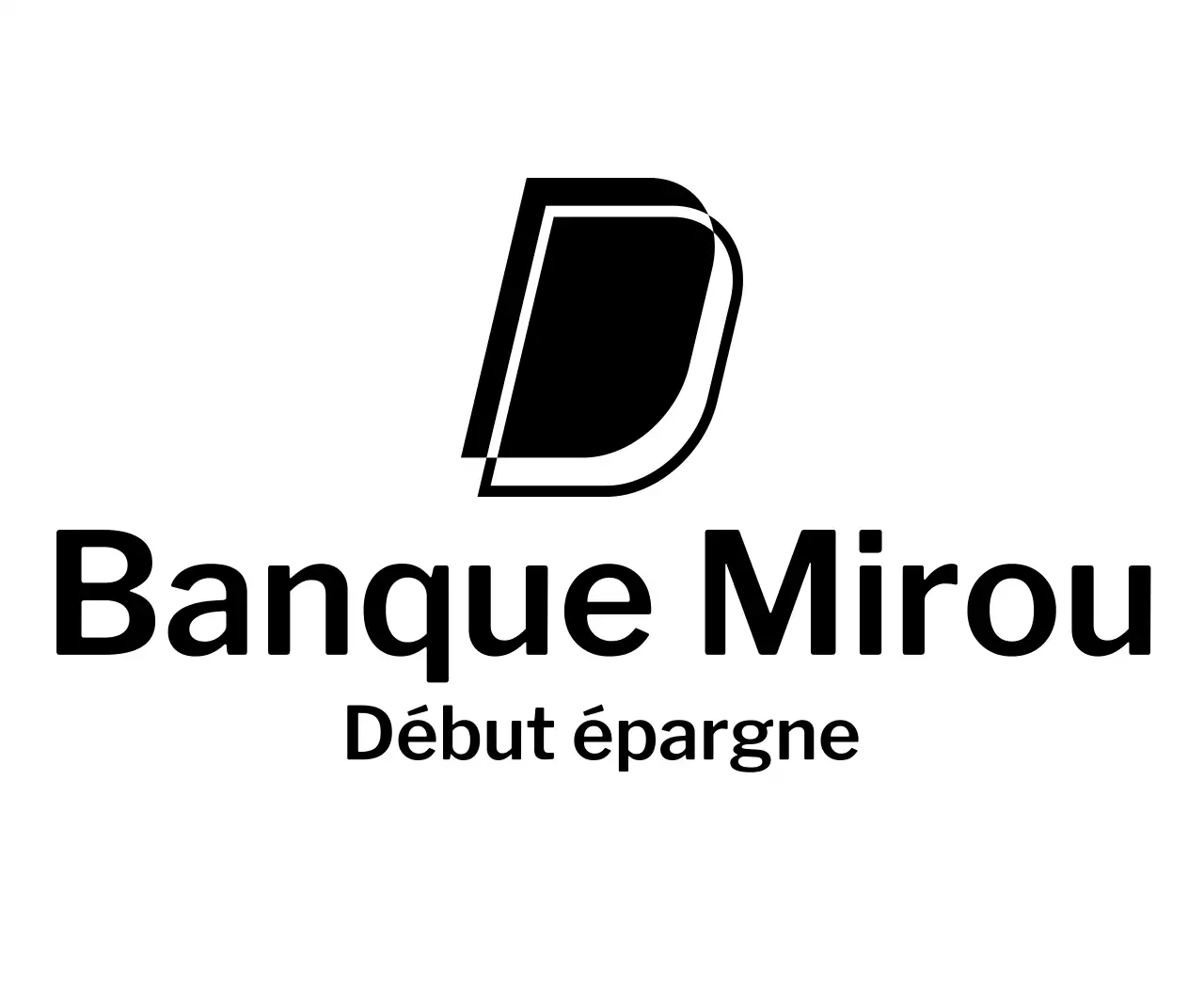 Publicité minimaliste pour une banque