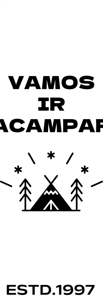 Parque de campismo luminoso e alegre com ilustrações de acampamento
