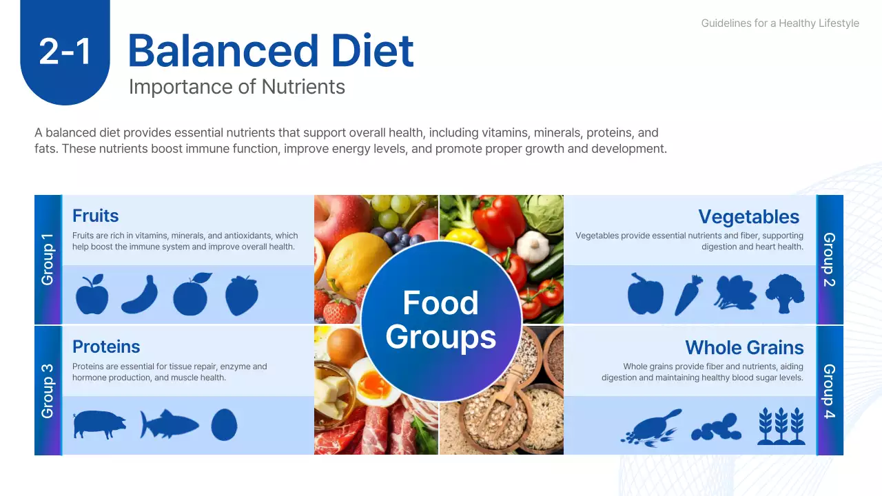Blue Modern Fitness Guideline Presentation