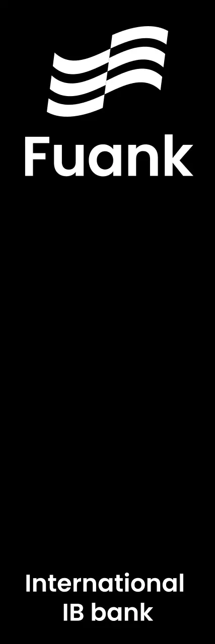 모던한 물결 로고가 있는 투자 은행 홍보