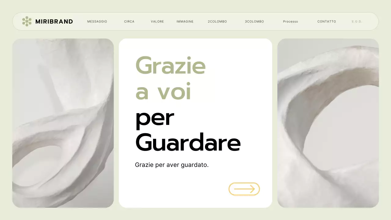 Briefing sul marchio di una piccola impresa con stile UI verde lime e giallo