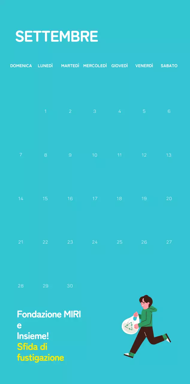 Una fondazione sociale che celebra le festività natalizie con illustrazioni colorate di persone e del pianeta.