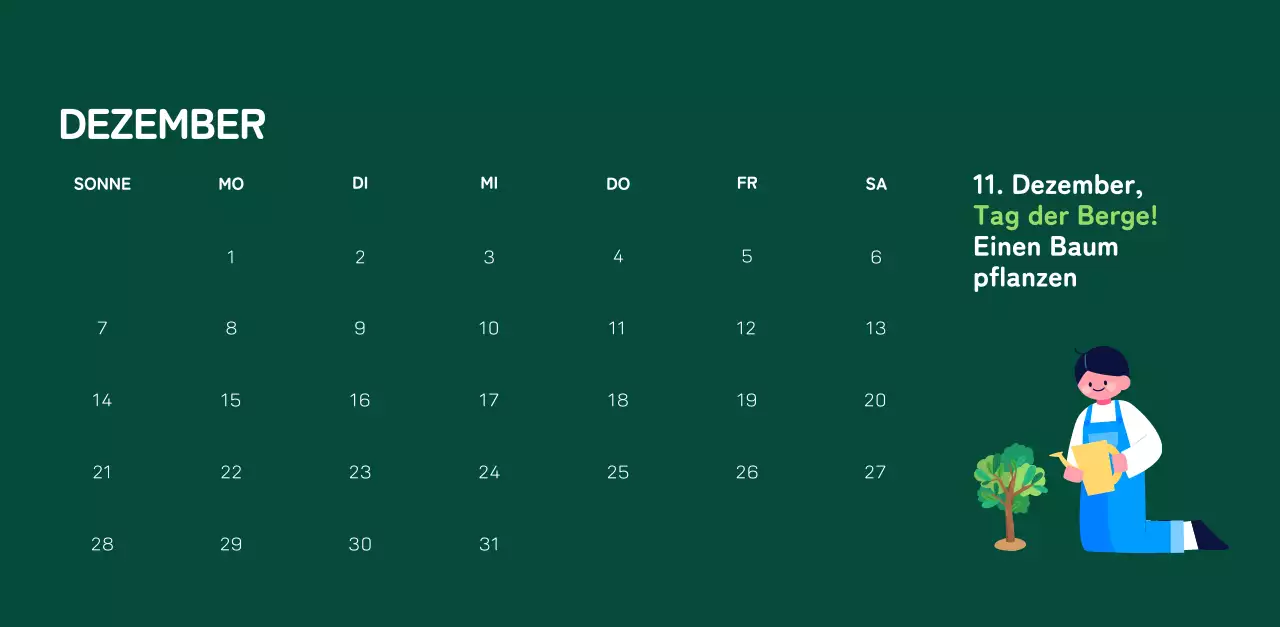 Eine soziale Stiftung, die die Weihnachtszeit mit farbenfrohen Illustrationen von Menschen und dem Planeten feiert.