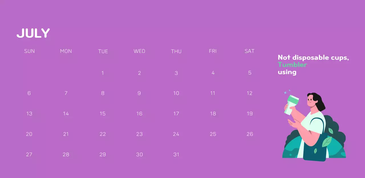 A colorful holiday celebration with illustrations of conservationists and the planet.