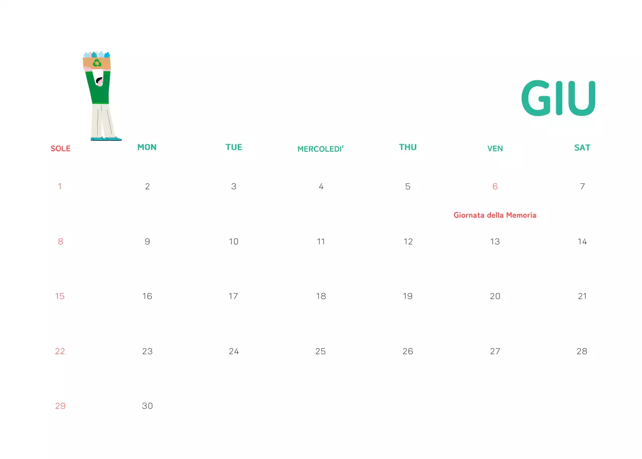 Una fondazione sociale che celebra le festività natalizie con illustrazioni colorate di persone e del pianeta.