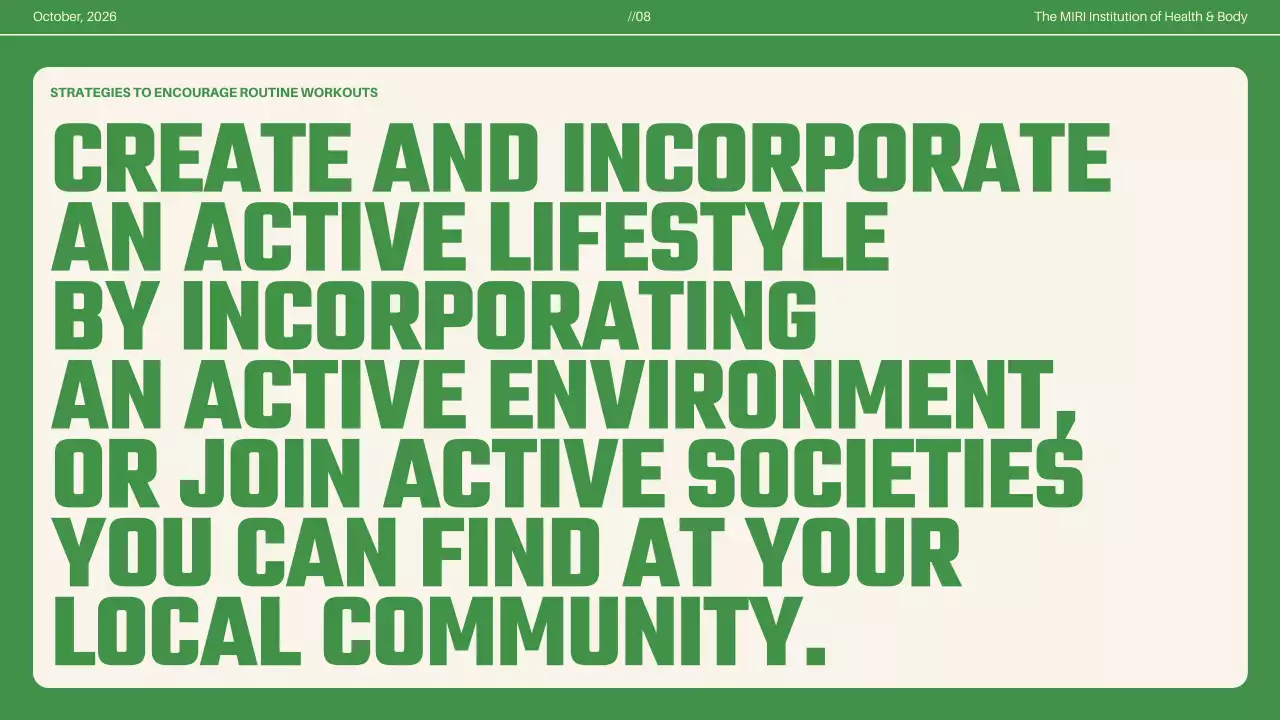 Green Modern Fitness Guide Presentation