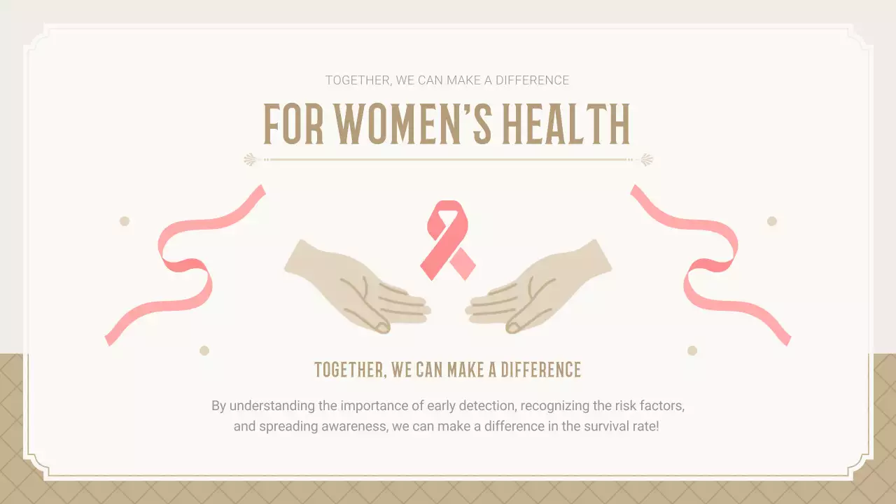 Pink Elegant Breast Cancer Presentation