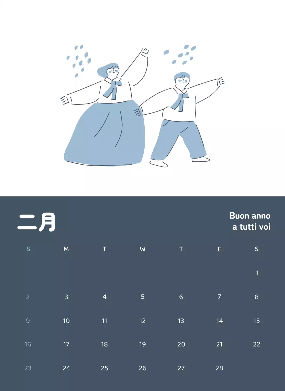 Calendari con illustrazioni colorate ed emozionali
