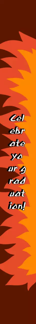 Selempang perayaan kelulusan dengan penuh semangat