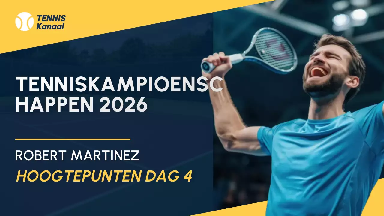 Blauw en geel eenvoudig Tenniskampioenschap update