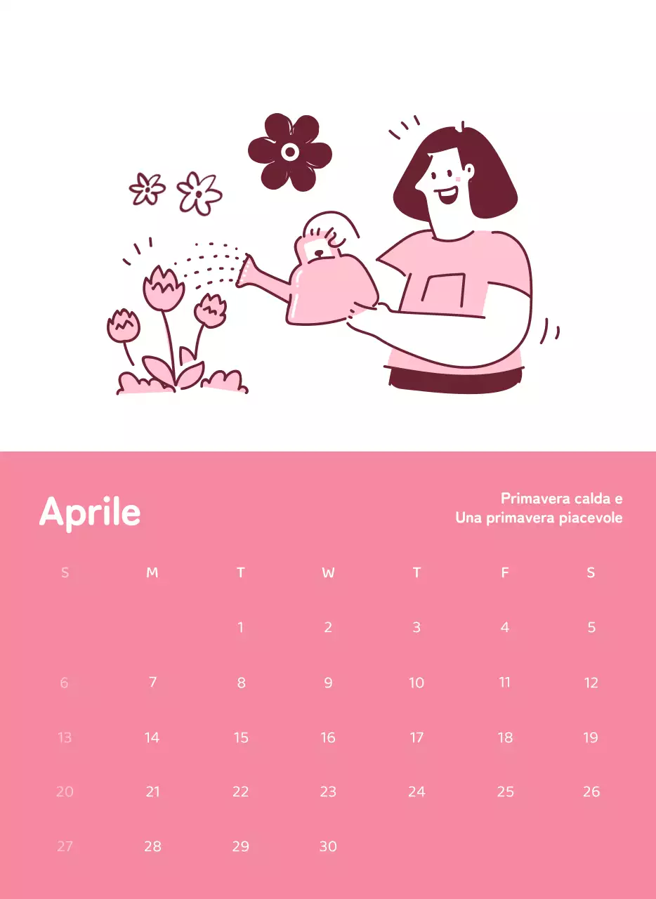 Calendari con illustrazioni colorate ed emozionali
