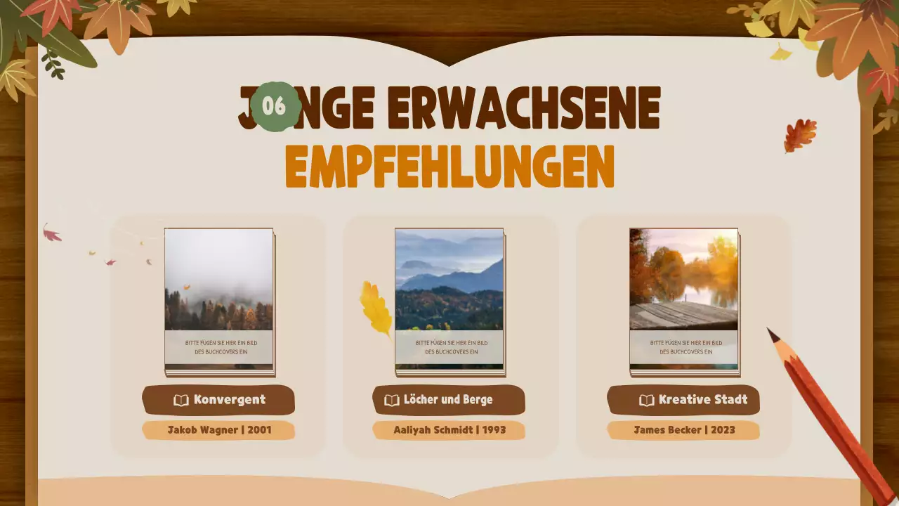 Braun und Beige Natural Autumn Publishing Company Buchempfehlungen