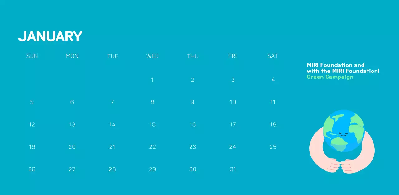 A colorful holiday celebration with illustrations of conservationists and the planet.