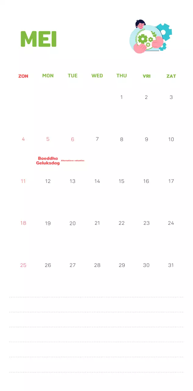 Een sociale stichting die de feestdagen viert met kleurrijke illustraties van mensen en de planeet.