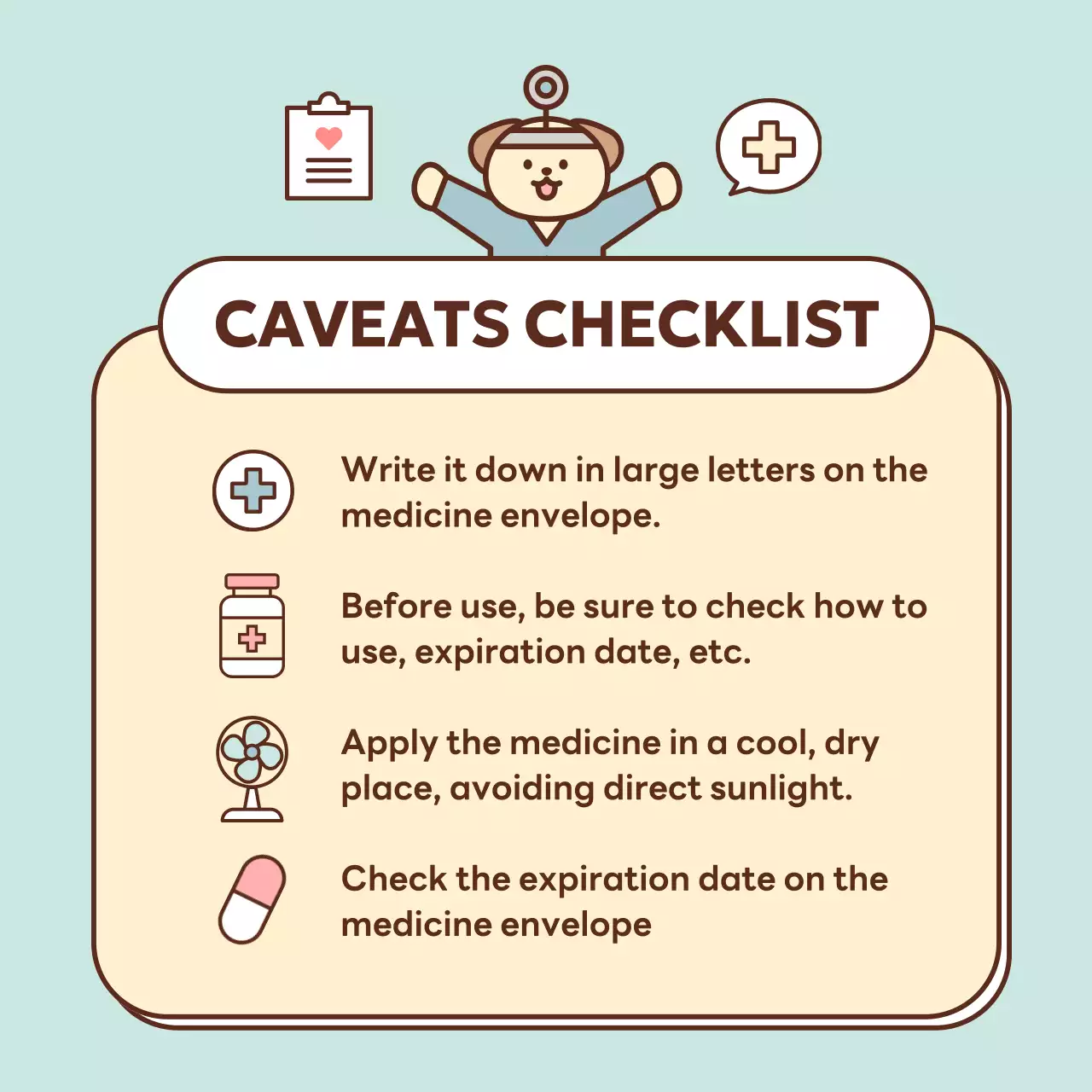 A guide to the use of yellow and green pox medicines
