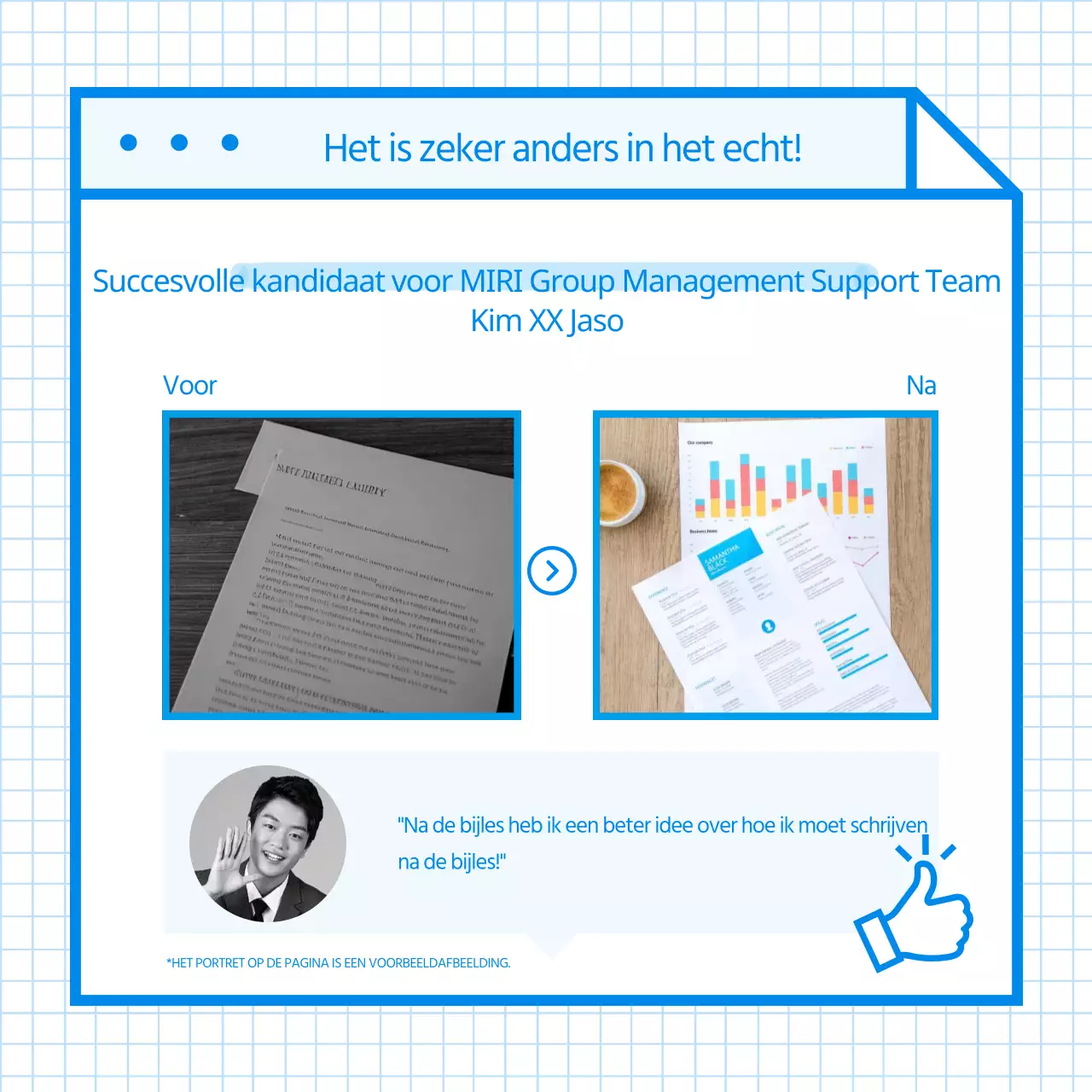Blue's eenvoudige herzieningsstrategie voor persoonlijke verklaringen