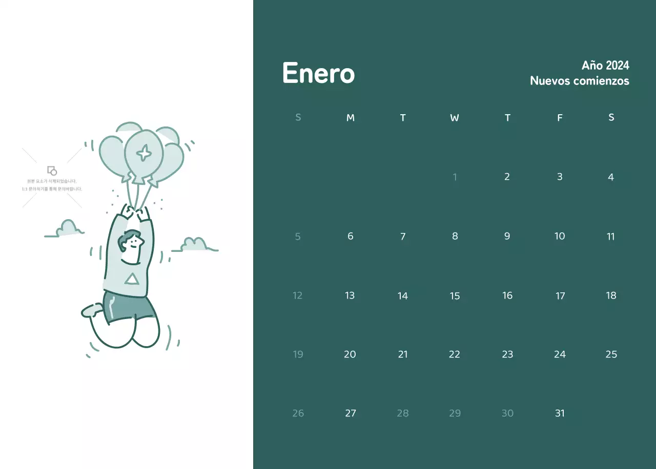Calendarios con ilustraciones coloristas y emotivas