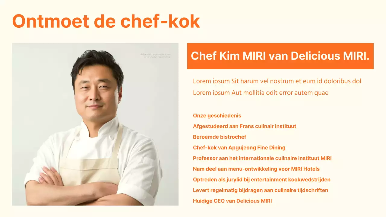 Orange's Gids voor Restaurants