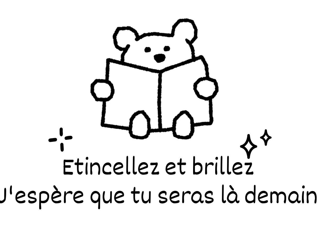 Promouvoir avec des phrases mignonnes et encourageantes