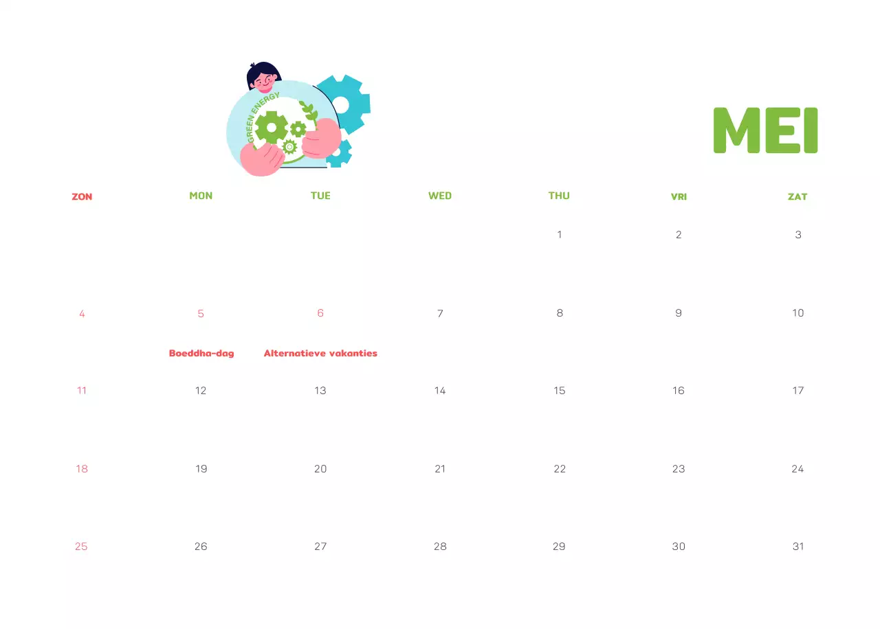 Een sociale stichting die de feestdagen viert met kleurrijke illustraties van mensen en de planeet.