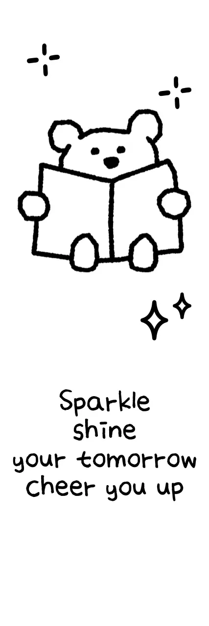 Promote with a cute and encouraging phrase