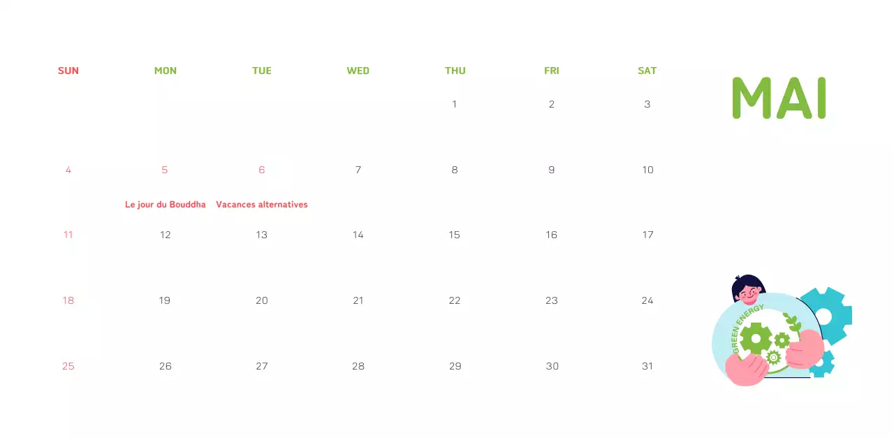 Une fondation sociale qui célèbre les fêtes de fin d'année avec des illustrations colorées de personnes et de la planète.